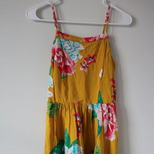 Yellow and Floral Summer Dress